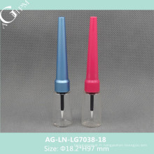 En plastique spécial forme Eyeliner Tube/Eyeliner conteneur AG-LN-LG7038-18, AGPM empaquetage cosmétique, couleurs/Logo personnalisé